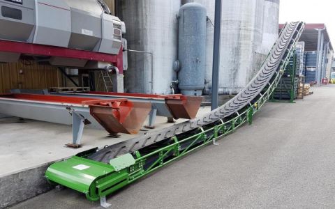 Manubloc E.A conveyor  14m x 650mm with soft inflection