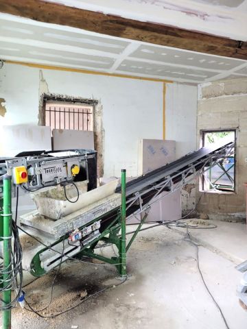 Extraction of rubble - Tecnitude conveyors over 70m