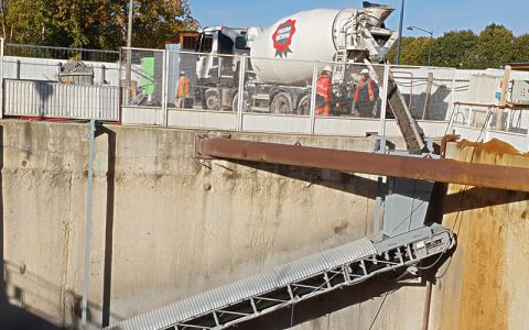 Förderband für Beton