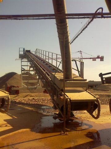 Manukit 500 belt conveyor for sand and gravel